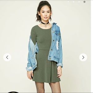 Forever 21 Green Heather Dress